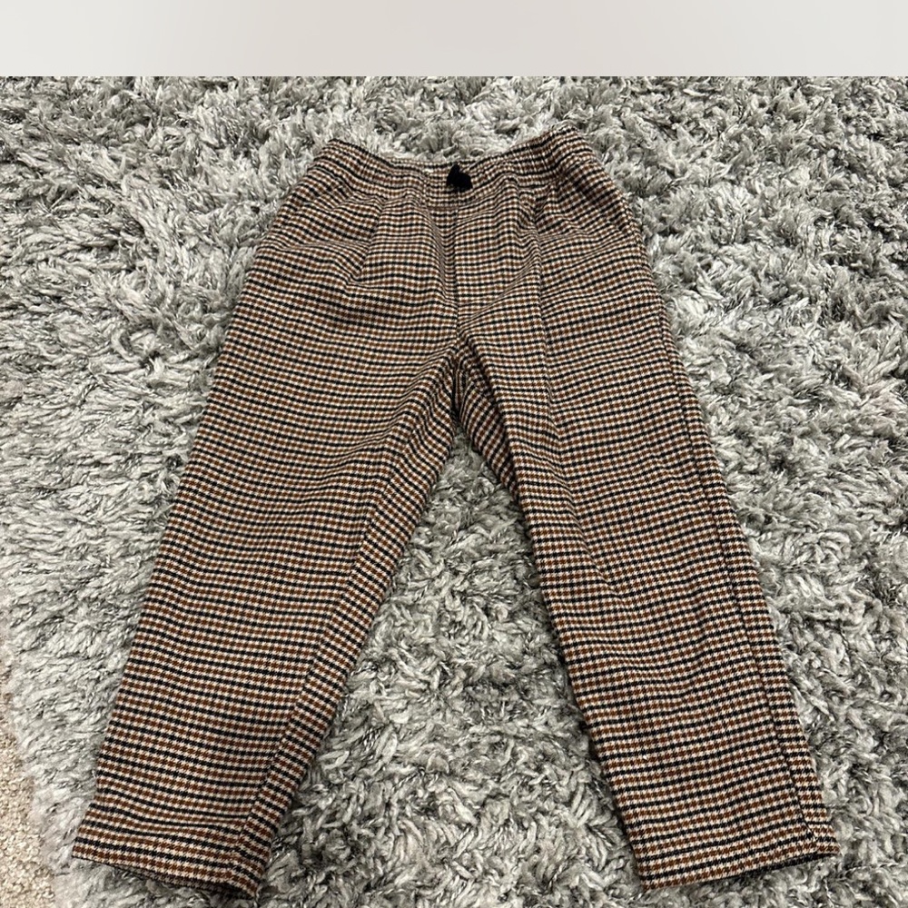 Zara Striped Brown and Black Trousers